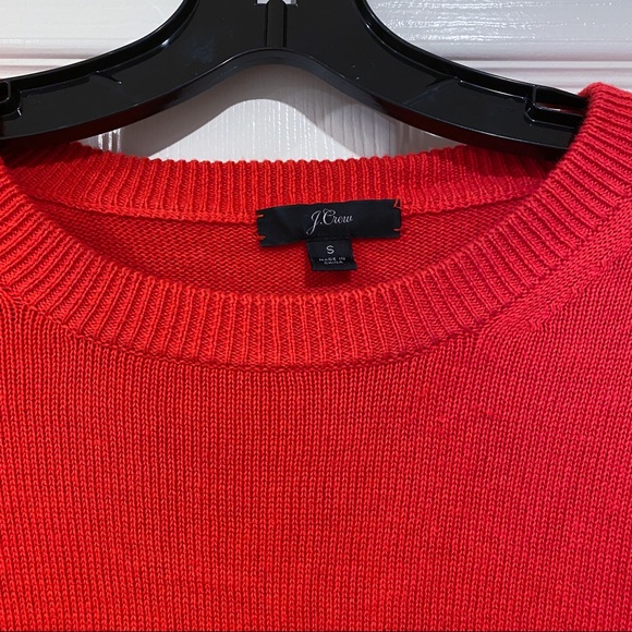 Red J Crew Flare Wrist Knit Sweater - Picture 5 of 5